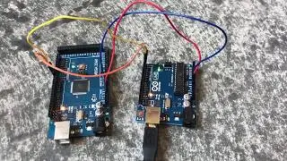 GVR - Serial Communication between Arduino MEGA and Arduino UNO Demo