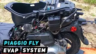 Piaggio Fly - How To Remove Evap System | Mitch's Scooter Stuff