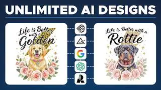 How To Make AI T-Shirt Designs For Print On Demand (Free Tools + Full Tutorial 2025)