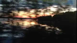 закат, озеро Токсово, Кавголово