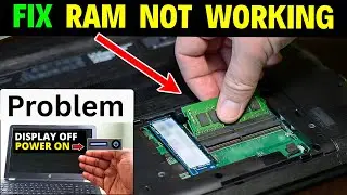 Fix: Laptop ON but Display Black (How to Repair Memory RAM Dead No Display)