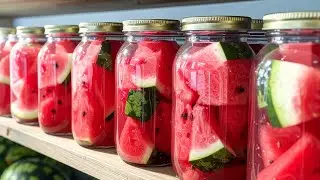 How to store fresh watermelon for a whole year without a refrigerator!