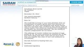 Lecture Video _18EGH28_Module 4_ Types of Business Letters 2_ Arulmozhi.V