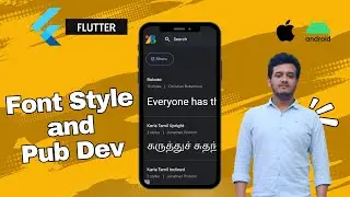 Font Style & Custom Fonts in Flutter || Pub.dev || Flutter Tutorial Bangla || 