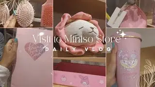 Miniso Bareilly🐻‍❄️ | Mini Vlog🩷 | Aesthetic Vlog India🌷| Miniso Shopping Haul🛍️