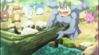 Pokemon XY Machamp Is Once The Forest Champion Before Hawlucha