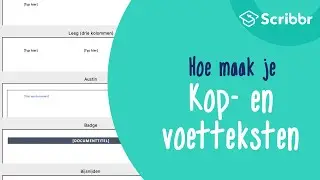 Kop- en voettekst maken voor je scriptie in Word
