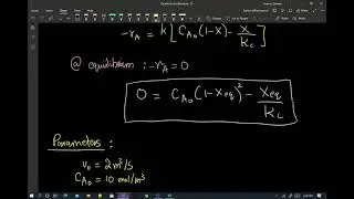 Liquid Phase Reversible Rxn in a PFR (2/2)