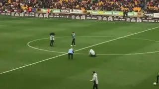 Live Music at Molineux - Split the Dealer performs Capsize during half time when Wolves Subs Warm up