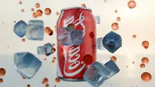 Product animation for beverage commercial | Blender 3D