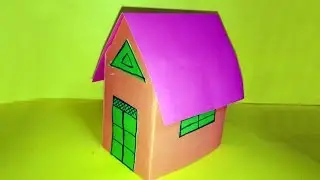 Paper House Easy | easy paper art made Home | paper craft flowers | Tissue Paper Art