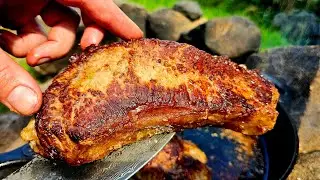 Giant XXL Sandwich with Delicious STEAK | ASMR Outdoor Cooking