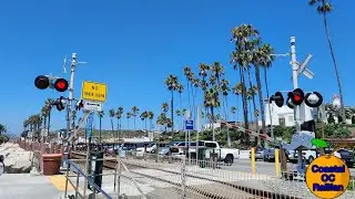 [4K] North Beach. Pedestrain Crossing, San Clemente, CA