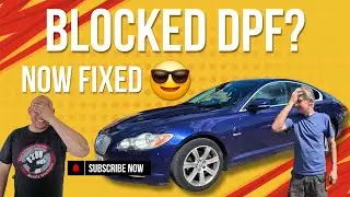 🚨 Jaguar XF STUCK in Limp Mode! Blocked DPF FIXED with Step By Step Cleaning Guide 🚨 #dpf #jlr #diy