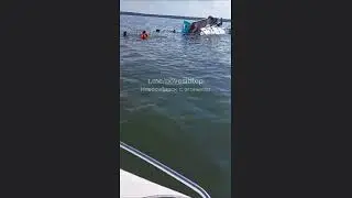 На Обском море в день ВДВ перевернулась яхта