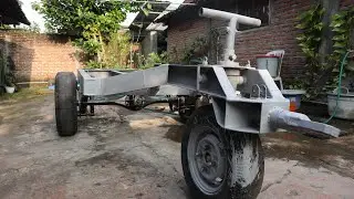Membuat Sasis / Rangka Generator dengan mesin Truck Mitsubishi, Part 2