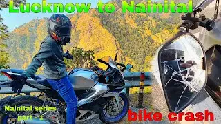 Lucknow se  Nainital jate hue crash ho gya 🥺 //  R15 ka hua  accident 💔