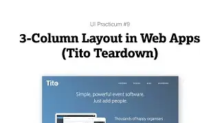 3-Column Layout in Web Apps (Tito Teardown)