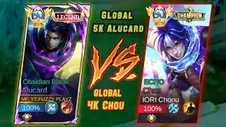 5K Global Alucard vs 4k Global Chou Very Intense Match Watch Till End Battle Of Global's🔥