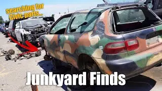 Junkyard Search for MORE Interior Parts for the EG HATCH!!!