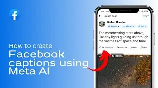 Create Facebook Captions Using Meta AI