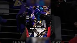 When Najee Harris SNATCHED a Ravens fan’s flag‼️😲