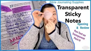Transparent Sticky Notes Bible Journaling