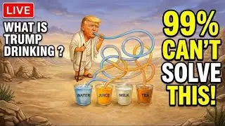 🧠 What Is Trump Drinking? 🤔 | Tricky Pipe Puzzle | Only Genius Can Solve!