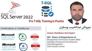 32. MS SQL Server 2022| Pro T-SQL in Pashto| ( Alter table and add Column/Field and Constraints)