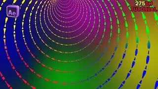 After Effects Tutorial_ DashesTunnel Loop Background In After Effects. no plugin.