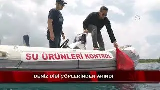 Deniz dibi çöplerinden arındı