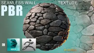 Creating seamless PBR wall texture in 3Ds Max and Zbrush (Timelaps)