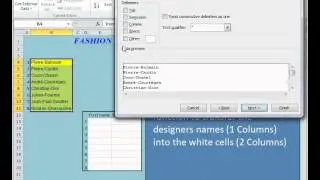 Bens Excel:  One Column to Two Columns