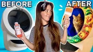 Can I Make ART on This?! Custom Painted Litter Robot 4 (Giveaway)