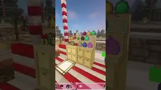 DAY 8 - Ornament Shop - Holiday Minecraft Market Stalls 🎄🎁✨ Cozy Christmas 🦌✨ #shorts