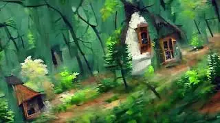 Witchs cottage animation background  | www.bestanimationstudios.com  | #shorts