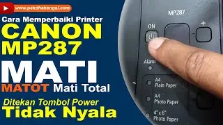 Cara Mengatasi Printer Canon Mati Total | Penyebab Printer Canon MP287 Matot Tidak Nyala