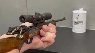 Blaser R93 decorated in 1/2 scale firing
