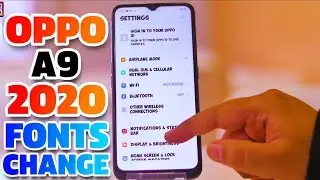 Oppo A9 2020 Fonts Change | Change Fonts in Oppo A9 2020
