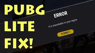 It is unavailable to your region PUBG LITE Philippines FIX!