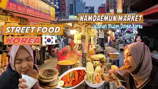 JAJANAN STREET FOOD MUSIM DINGIN DI KOREA 🇰🇷 !! Tour Ke Namdaemun Market, Kondisi Korea Sekarang