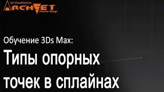 Типы опорных точек в сплайнах (Edit spline 3d max) Опорные точки (Vertex Edit spline 3d max)