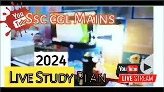 Ssc cgl Tier-2 study plan !! Study live with me !! #livestudy #cgltier2 #chsltier2