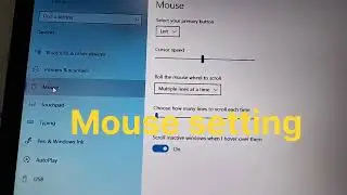 mouse setting