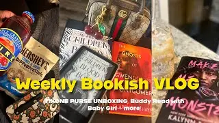 Weekly Bookish VLOG: TIKONE Purse Unboxing, Buddy Read with Baby Girl,  book ratings & updates 📚🍁💫👜