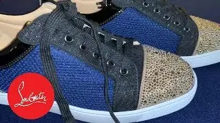Christain Loubutin Sneaker Red Bottoms W/ Swarovski Crystals
