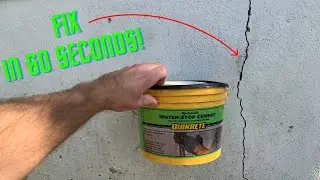 How to Fix Foundation Cracks (in less than 60 seconds!) 