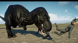 All Tyrannosaurus Rex Killing Animation in SLOW MOTION
