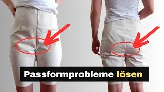 Katzenbart an der Hinterhose der Grundschnitthose
