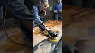 Rubio innovative slab tabletop. Shorts Woods